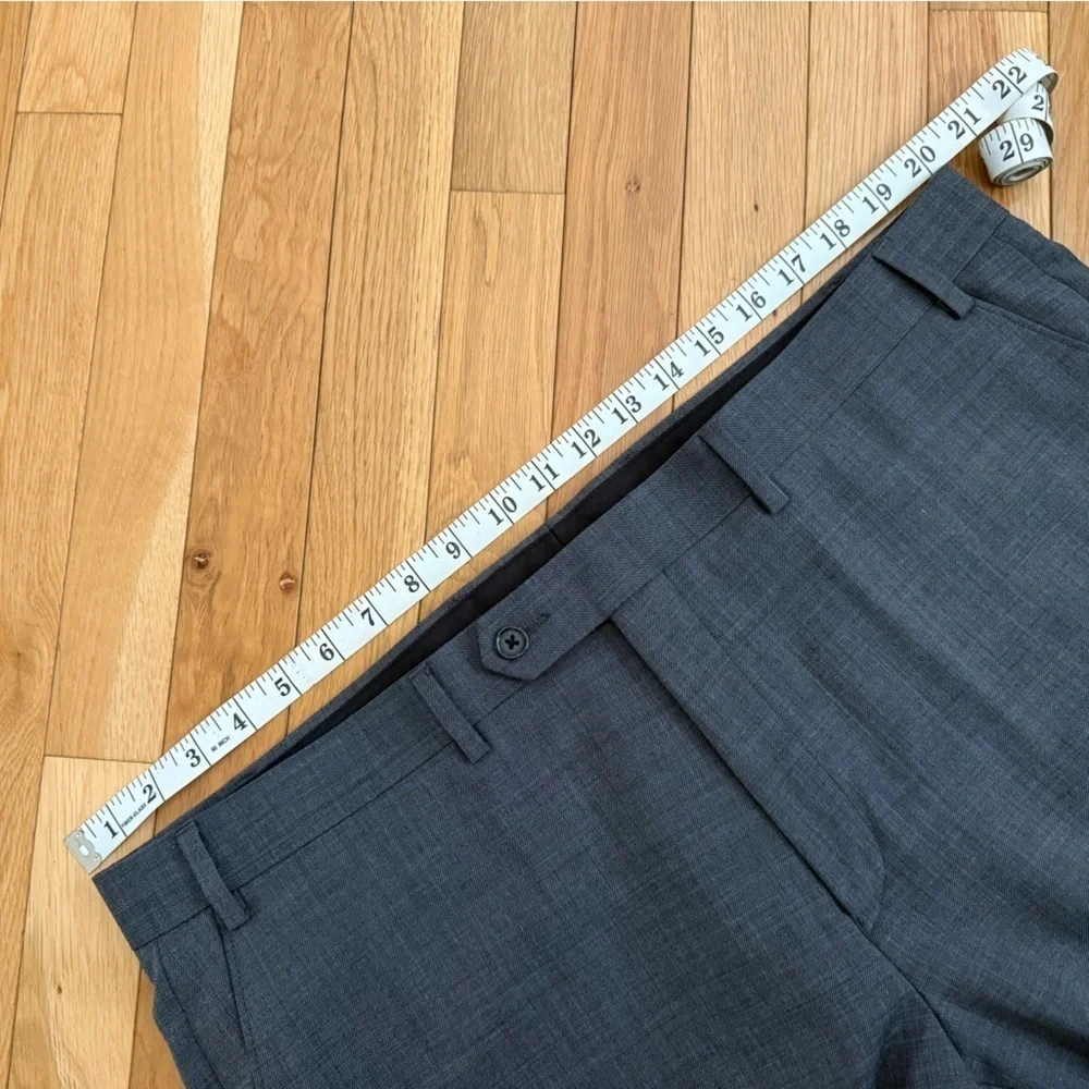 Lauren Ralph Lauren Black Label Grey Modern Wool Blend Dress Pants 40W X 29L